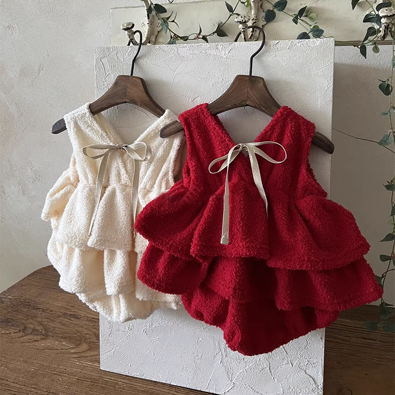 2025年冬新作 ベビーガール ノースリーブフリースボディス - Winter Clothing Toddler Girl のレビューと価格